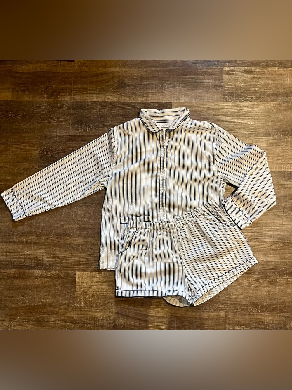 Lake Pajamas- Striped Poplin Long-sleeve Set